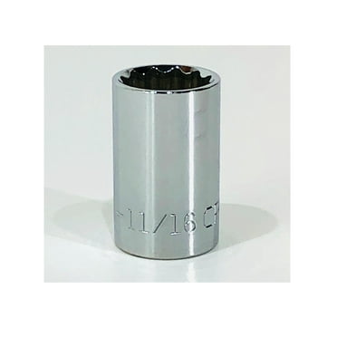 Craftsman 11/16" SAE/Standard 1/2" Drive 12 Point Socket - 47507 (Bulk Packaged)