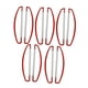thumbnail image 1 of 10 postes para pancartas manuales, accesorios portátiles versátiles, soporte de bandera de mano rojo 17cm, 1 of 9