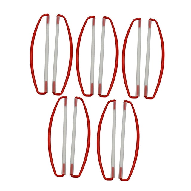 davian 10 Pcs Mâts de Bannière à Main Poignée Ergonomique Support de Drapeau à Main Bâtons à Main Tige de Bannière Rétractable Portable Sécurisée Antidérapante Adaptée pour Rouge 17cm
