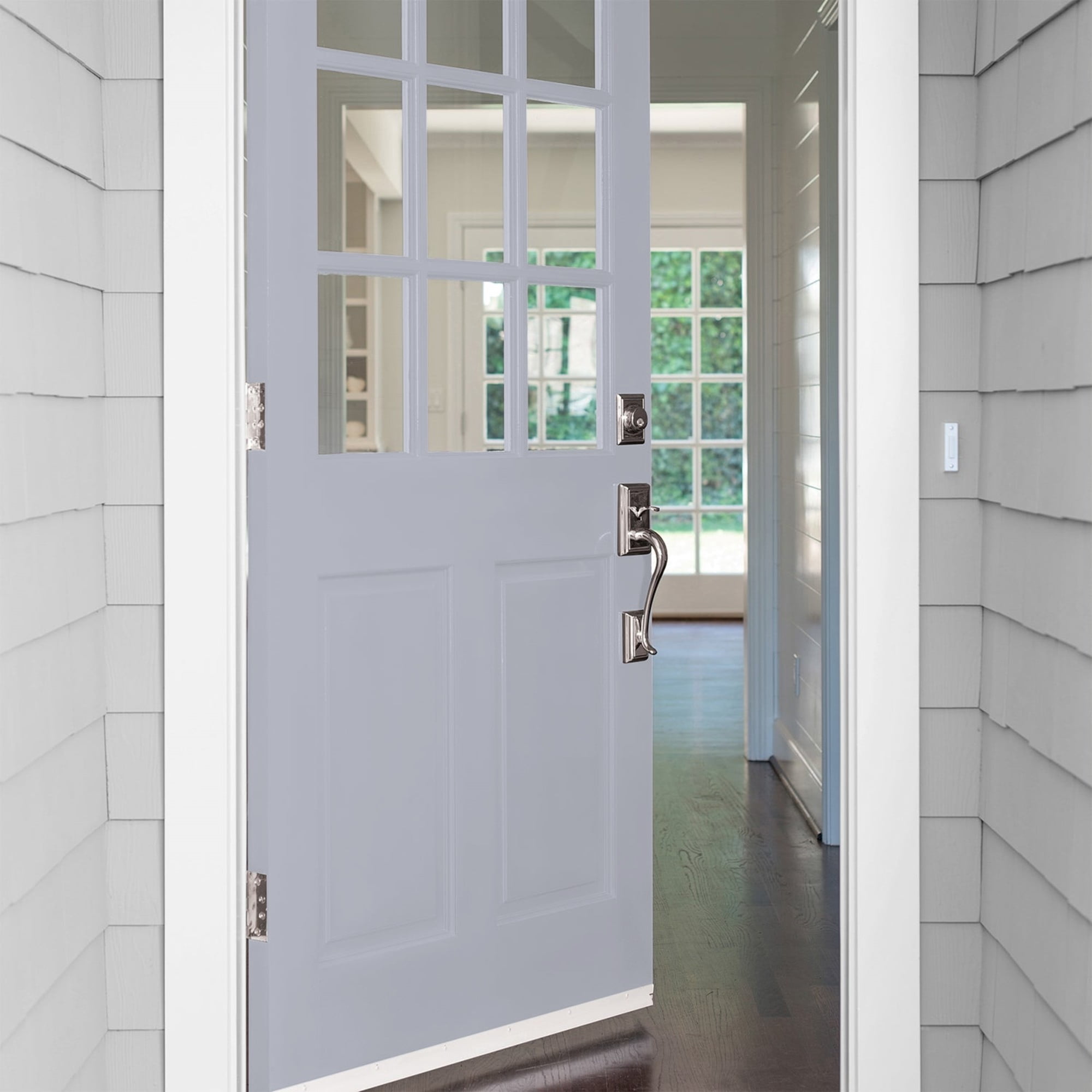 Glidden Fundamentals Glistening Gray / Grey, Semi-Gloss Exterior Paint, 1 Quart