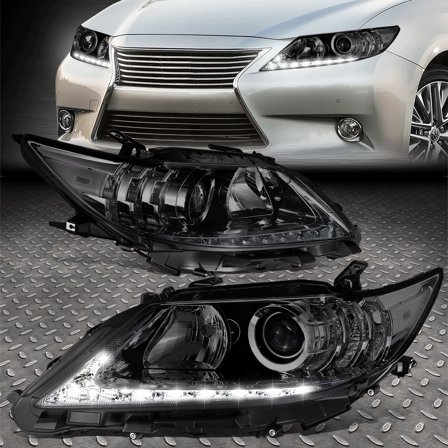 Nuvision for 13-15 Lexus ES300H ES350 OE Style LED DRL Projector Headlights Smoked/Clear