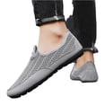 thumbnail image 2 of IEMIEMIEM Orthopedic Shoes for Men Arch Support Running Shoes Wide Non Slip Slip on Hiking Shoes Mesh Stretch Comfort 2026 Orthopedic Shoes Gray 10.5 Wide, 2 of 4