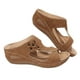 thumbnail image 4 of Amzcrzy Zapatos de mujer,Zapatos de mujer,Zapatillas de mujer, Sandalias ortopédicas para mujer, zapatillas de playa con soporte para el arco, antideslizantes, transpirables, estilo vintage. Sandalia, 4 of 9