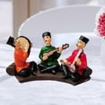 thumbnail image 4 of Artesanía Miniatura Drama Actor de personajes arte popular Resina Estatua de jardín Música Escultura temática Adornos de, 4 of 8