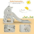 thumbnail image 5 of Barara King Play Climber Slide Set,6 in 1 Toddler Slide and Swing Set with Ball Games-White, 5 of 5
