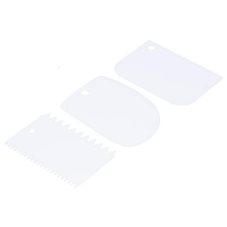 

Cream Scraper Reusable Different Shapes High-quality Plastic Cake Smoother Dishwasher Safe For Cakes For Dough Bread Pink White Blue Green