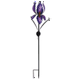 thumbnail image 2 of Purple Iris Solar Light Garden Stake 49 inch Ht Outdoor Decor Decorative Lighting, 2 of 3
