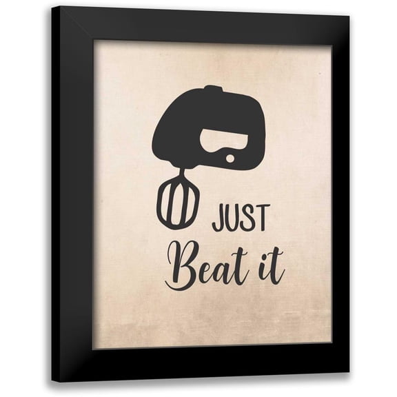 Robinson, Tamara 12x14 Black Modern Framed Museum Art Print Titled - Just Beat It