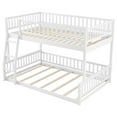 thumbnail image 5 of Harper & Bright Designs Full XL Over Queen Bunk Bed, Detachable Bunk Beds, Wood Bunk Bed Frame with Ladder and Guardrails, White, 5 of 11