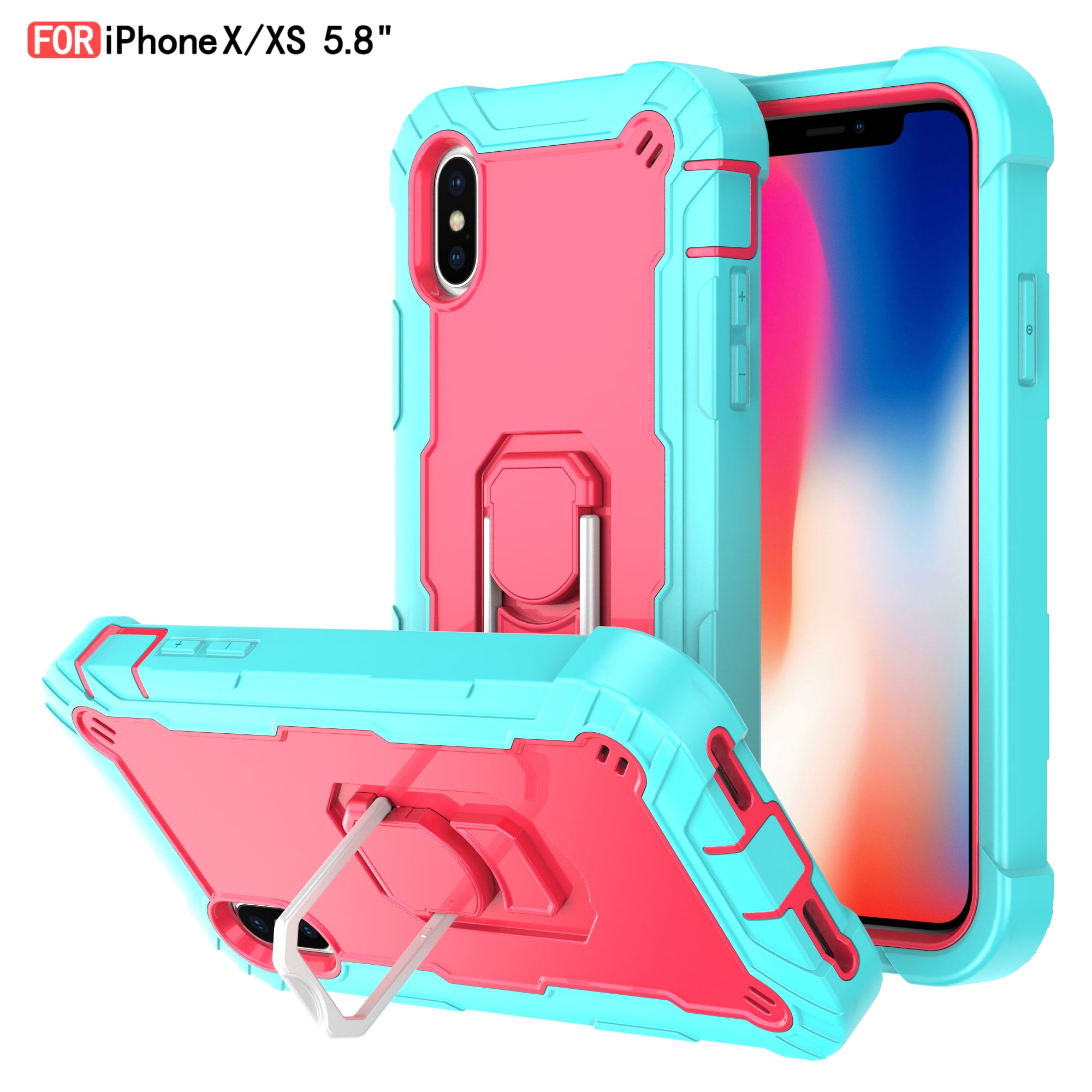 ImpactStrong Compatible with iPhone X Case/iPhone Xs Case, Heavy Duty Dual  Layer Protection Cover Heavy Duty Case Designed for iPhone X/Xs 5.8 inch