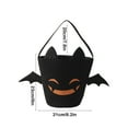 thumbnail image 3 of Nilvkv Halloween Bag Trick or Treat Bag Tote Bag Candy Bucket with Handle Portable and Reusable Trick or Treat Bucket Basket for Halloween Decorations Party Supplies Halloween Gifts, 3 of 6