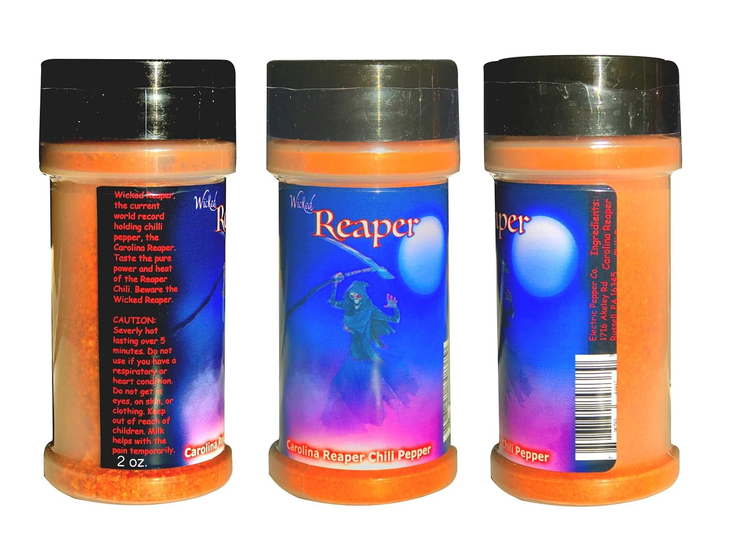 Spice Gift Set Carolina Reaper Chili Powder Ghost Pepper Scorpion Powder 3 Pack