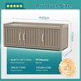 thumbnail image 3 of 3-Door Shoe Cabinet - Waterproof, UV-Resistant Storage Bench with Adjustable Shelves, 31.89×17.32×17.91 inches, for Entryway, Bedroom, Hallway, Living Room (Indoor/Outdoor), 3 of 7