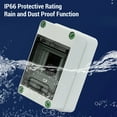 thumbnail image 3 of Circuit Breaker Enclosure, Sealed Structure PC and ABS Plastic 4 Way Distribution Box  for Car Charging Station, 3 of 7
