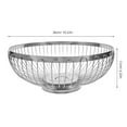 thumbnail image 2 of KAKOWELY 1Pack Fruit and Vegetable Basket Round Wire .2x10.2x4.7in for Living Room, 2 of 7