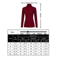 thumbnail image 3 of Women Long Sleeve Sweatshirt,Stretchable Knit Slim Fit Solid Sweater Apricot, 3 of 9