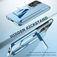 thumbnail image 6 of Slim Stand Cases Compatible Samsung Galaxy S23 Kickstand Case Men Women Blue,Full Protective Hard Plating PC Cover with Metal Camera Protector Case for Samsung Galaxy S23 Phone Case with S Pen, 6 of 15