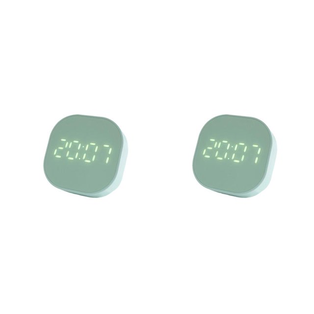 Advancent Despertador LED Temporizador de cocina digital Pantalla de temperatura Funciona con batería / Termómetro USB acoplable multifuncional Type1 NO1