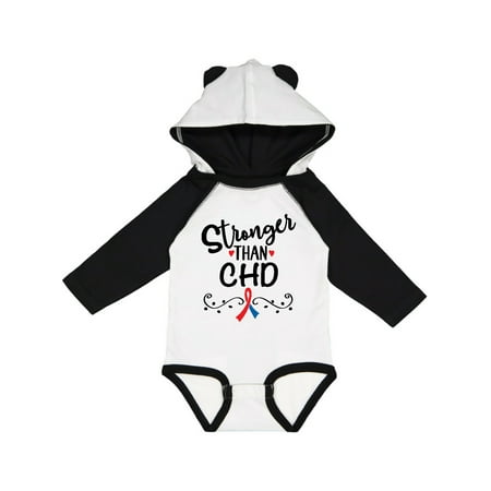 

Inktastic CHD Awareness Month Ribbon Gift Baby Boy or Baby Girl Long Sleeve Bodysuit