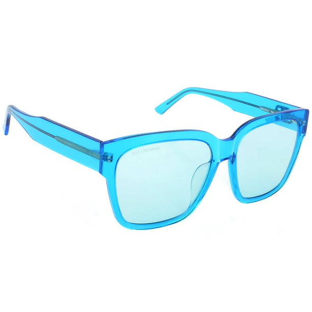 automat tøj Vælge Balenciaga Light Blue Square Unisex Sunglasses BB0056SA 004 56 - Walmart.com
