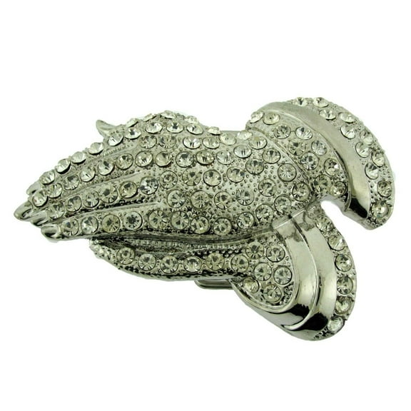 PRAYING HANDS Spiritual Religion Prayer Christian Trinity Blinged BELT BUCKLE