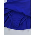 thumbnail image 5 of Hansber Kids Girls Sparkly Rhinestone Figure Ice Skating Roller Skating Ballet Dance Leotard Dress Blue 14, 5 of 7