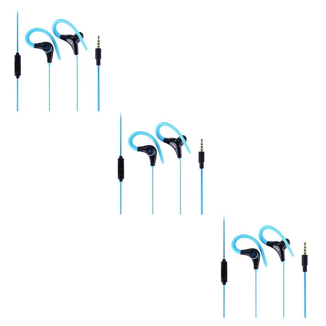 Methold Auriculares estéreo con gancho para la oreja, deportivos de 3,5mm con micrófono para correr, para Type1 NO1