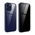 thumbnail image 1 of Anti-Peeping For  12/ 12 Max/ 12 Pro/ 12 Pro Max 360° Full Body Case Clear Double Sided Tempered Glass Magnetic Metal Bumper Adsorption Protection Privacy Cover, 1 of 6