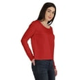 thumbnail image 3 of Inkmeso T-Shirt en Coton à Manches Longues Style de Rue Col Rond pour Femmes, 3 of 7
