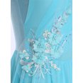 thumbnail image 3 of iiniim Women Lyrical Dance Costumes Modern Contemporary Ballet Dancewear Straps Back Chiffon Flowy Dress Light Blue XL, 3 of 7