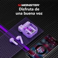 thumbnail image 4 of Audífonos In Ear Gamer Inalámbricos Monster Airmars Xkt15 Color Violeta, 4 of 8
