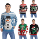 thumbnail image 2 of Suéter feo de Navidad falso, unisex, para hombres y mujeres, para vacaciones, Papá Noel, gato, elfo, suéter divertido de Navidad con pelo falso, blusas de otoño e invierno, 2 of 5