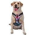 thumbnail image 1 of Kdxio lighthouse Waves Torrential Rain Print No Pull Dog Harness Adjustable Reflective Oxford Easy Control Medium Large Dog Harness for Training and Everyday-X-Large, 1 of 6