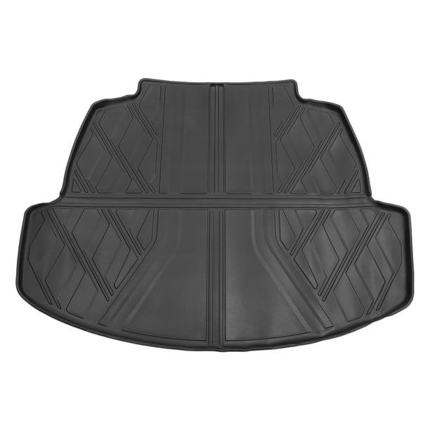 Tapete de Carga de Maletero Trasero Unique Bargains para Toyota Corolla 5 Asientos 2020-2024 TPE Negro Patrón de Diamante Antideslizante