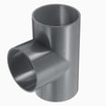 thumbnail image 1 of Uxcell 1Pcs 4" Tee 3 Vías Conectores de Tubo, Accesorio de Esquina para Estructura de Soporte de Estante, Conexión de Carpa, Gris, 1 of 6
