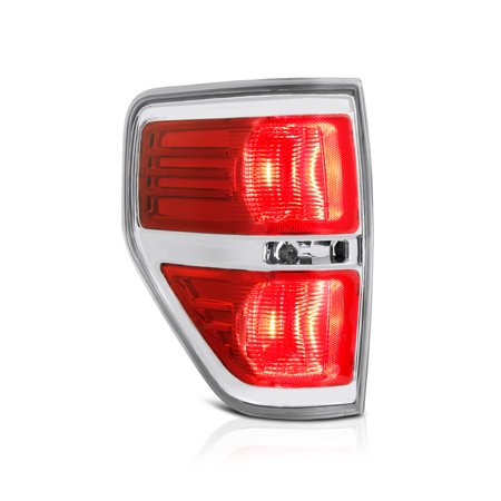 VIPMOTOZ Red Lens OE-Style Tail Light Lamp Assembly For 2009-2014 Ford F-150 Pickup Truck