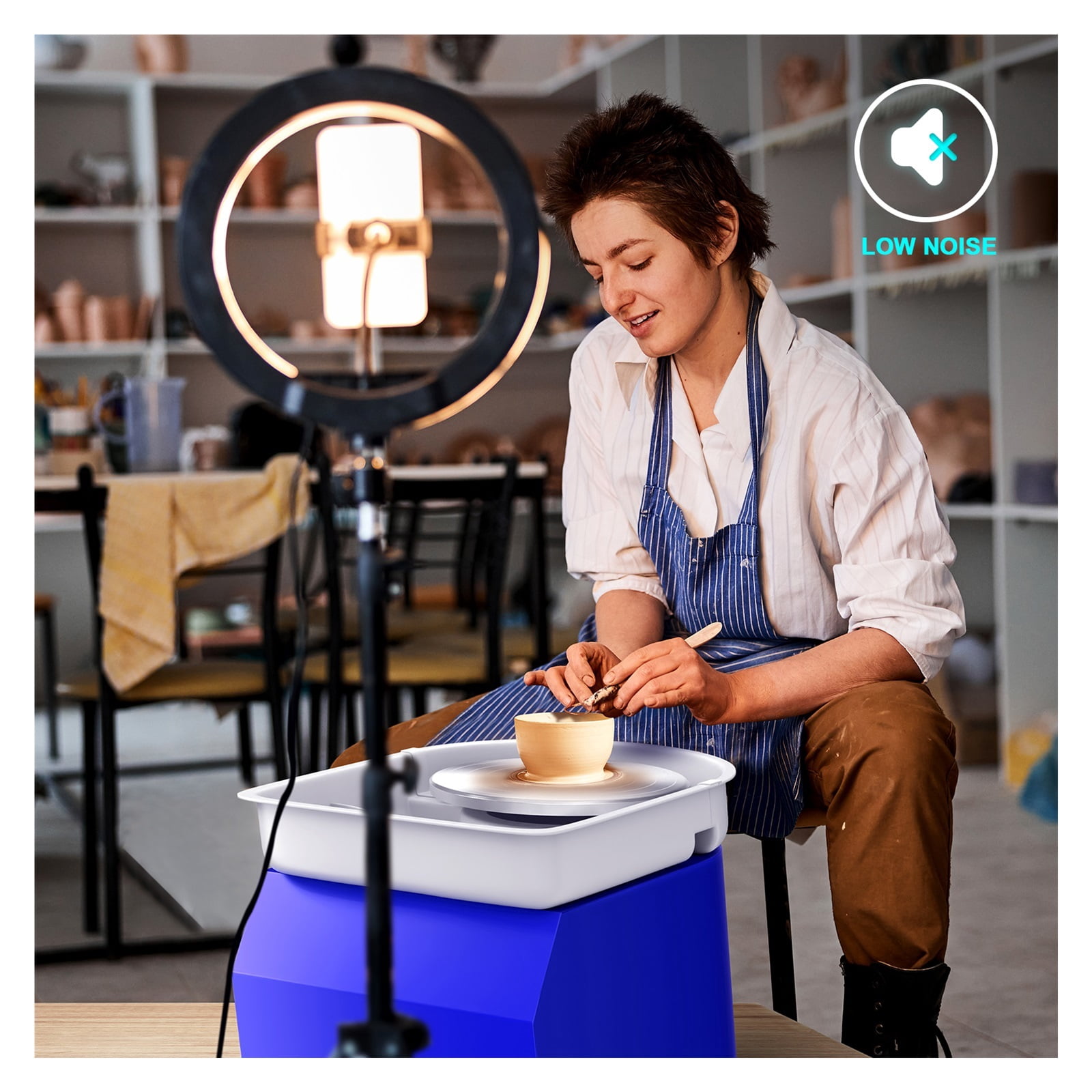350W 25cm Brushless Electric Pottery Wheel Machine For Student Amateur Electric Pottery Wheel Ceic Shaping Tool With Pedal