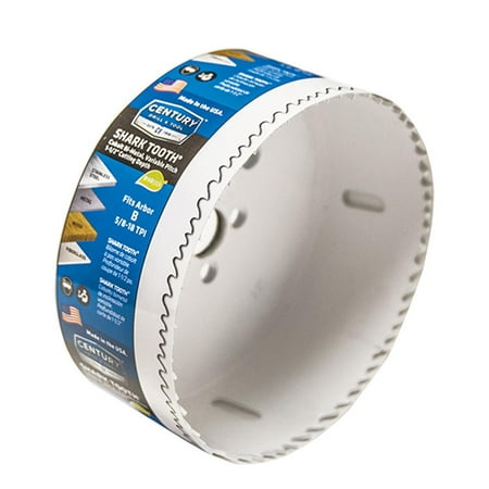 

Century Drill & Tool Century Bi-Metal Holesaw 4 - Professional bi-metal saws made with Cobalt - Cuts up to 1-1/2 deep - Order arbor separately 1 each sold by each