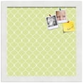 thumbnail image 2 of PinPix 12x12 Custom Cork Bulletin Board Lime Green Chain Poster Board Has a Fabric Style Canvas Finish, Framed in Lime Green Chain, by ArtToFrames (PinPix-573), 2 of 6