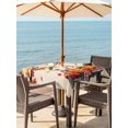 thumbnail image 2 of Outdoor Tablecloth with Umbrella Hole and Zipper, Fallen Maple Leaf Square Table Cloth 60x60 Inch Waterproof Tablecloth, Thanksgiving Red Truck Pumpkin Picnic Table Cover for Patio Camping, 2 of 7