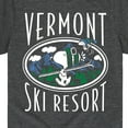 thumbnail image 3 of Peanuts - Snoopy and Woodstock Vermont Ski Resort - Toddler And Youth Short Sleeve Graphic T-Shirt, 3 of 6