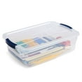 thumbnail image 5 of Rubbermaid Cleverstore 17 Quart Plastic Storage Tote Container w/ Lid (12 Pack), 5 of 12