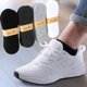 thumbnail image 2 of 3 pares = 6 uds calcetín de barco de corte bajo para hombre Color sólido negro blanco gris calcetines deportivos transpirables de algodón calcetines tobilleros cortos para hombre y mujer Gao Jinjia LED, 2 of 2