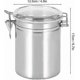 thumbnail image 2 of Airtight Stainless Steel Jar with Clear Acrylic Lid for Tea, Coffee, Sugar, and Food Storage, 2 of 4