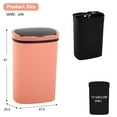 thumbnail image 3 of YRLLENSDAN,Kitchen Trash Cans 13 Gallon,Kitchen Garbage Can with Lid,Automatic Trash Cans Touchless,Simple Human Trash Can,PINK,2 Pack, 3 of 7