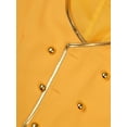 thumbnail image 6 of TiaoBug Mens Victorian V Neck Medieval Gothic Suit Vest Gold Leather Trim Waistcoat Steampunk Renaissance Costume Yellow S, 6 of 7