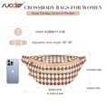 thumbnail image 6 of SUOSDEY Women Checkered Belt Bag Fashionable Crossbody Fanny Packs for Gift, 6 of 7