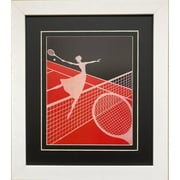 Erte "Love - Tennis" Newly CUSTOM FRAMED Print Art Deco Design Sports 14"x16" Generic