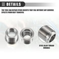 thumbnail image 4 of Unique Bargains Spark Plug Port Insert Tool for Ford Triton Motor 5.4L Metal Silver Tone 10 Pcs, 4 of 6