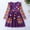 Purple, variant on NAISIBABY Girls Casual Dress, Long Sleeve Cotton Fashion Appliques Pleated Dress Purple 4-5T